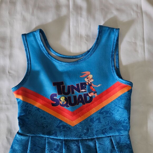Space Jam Kids Girls Tune Squad Halloween Costume Cheerleader Dress Size M (7-8) - Picture 6 of 10